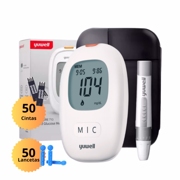 Kit medidor de glucosa en sangre – Unidad – Yuwell - Imagen 1
