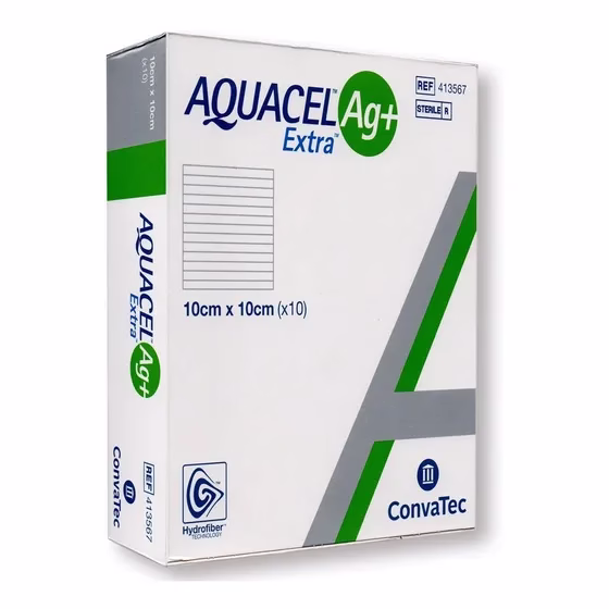 COHE0036 AQUACEL AG+®EXTRA 10x10cm – Unidad – Convatec - Imagen 1