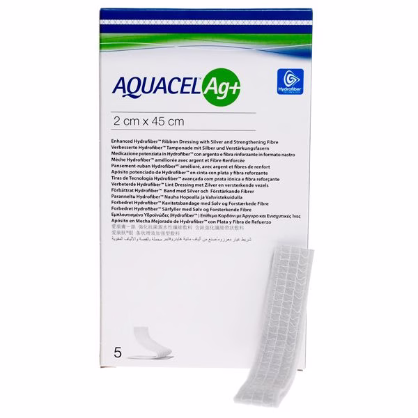 COHE0038 AQUACEL AG+®EXTRA Mecha 2x45 – caja ( 5 unid ) - caja ( 5 unid ) – Convatec - Imagen 1