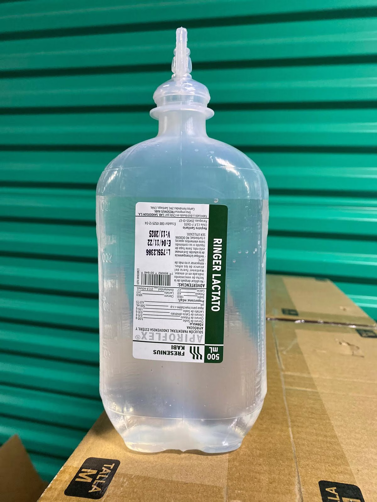 DKSU0008 Ringer lactato 500 ml – Matraz - Matraz – Fresenius Kaby - Imagen 1