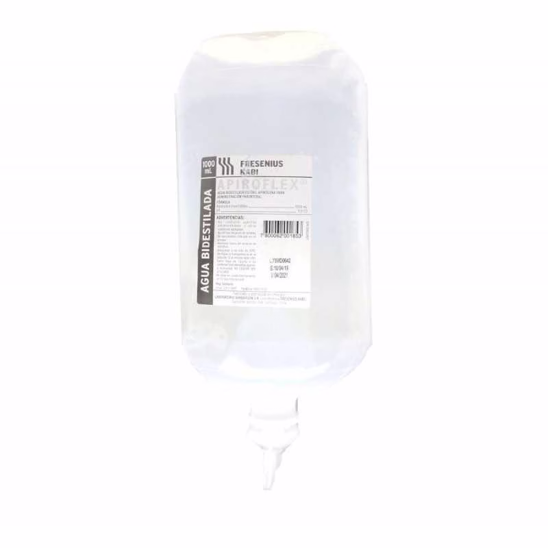 DKSU0009 Agua bidestilada 1000 ml – Matraz - Matraz – bbraun - Imagen 1