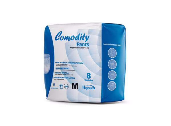 Calzon Pañal Comodity Pants M – 1 paquete (8 unid ) - Paquete – Comodity - Imagen 1